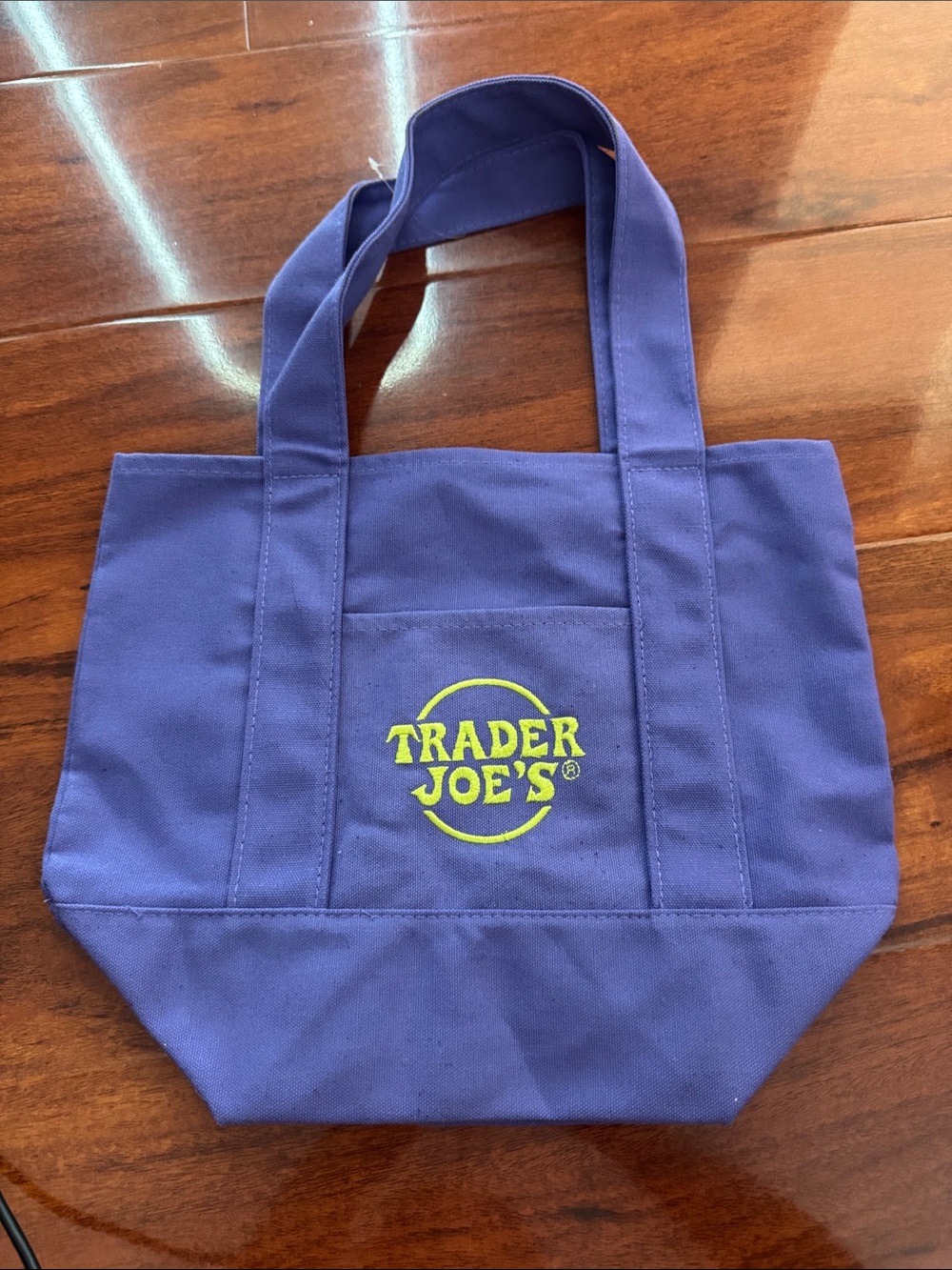 Purple Trader Joe’s Canvas Tote Bag
